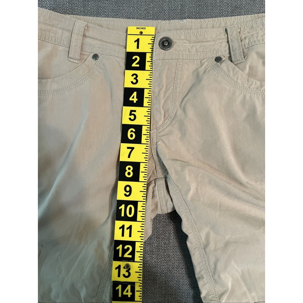 Kuhl Women's SPLASH 10 Inseam Vtg Patinadye Cargo Shorts Beige Sz 6 Hiking - Picture 7 of 12